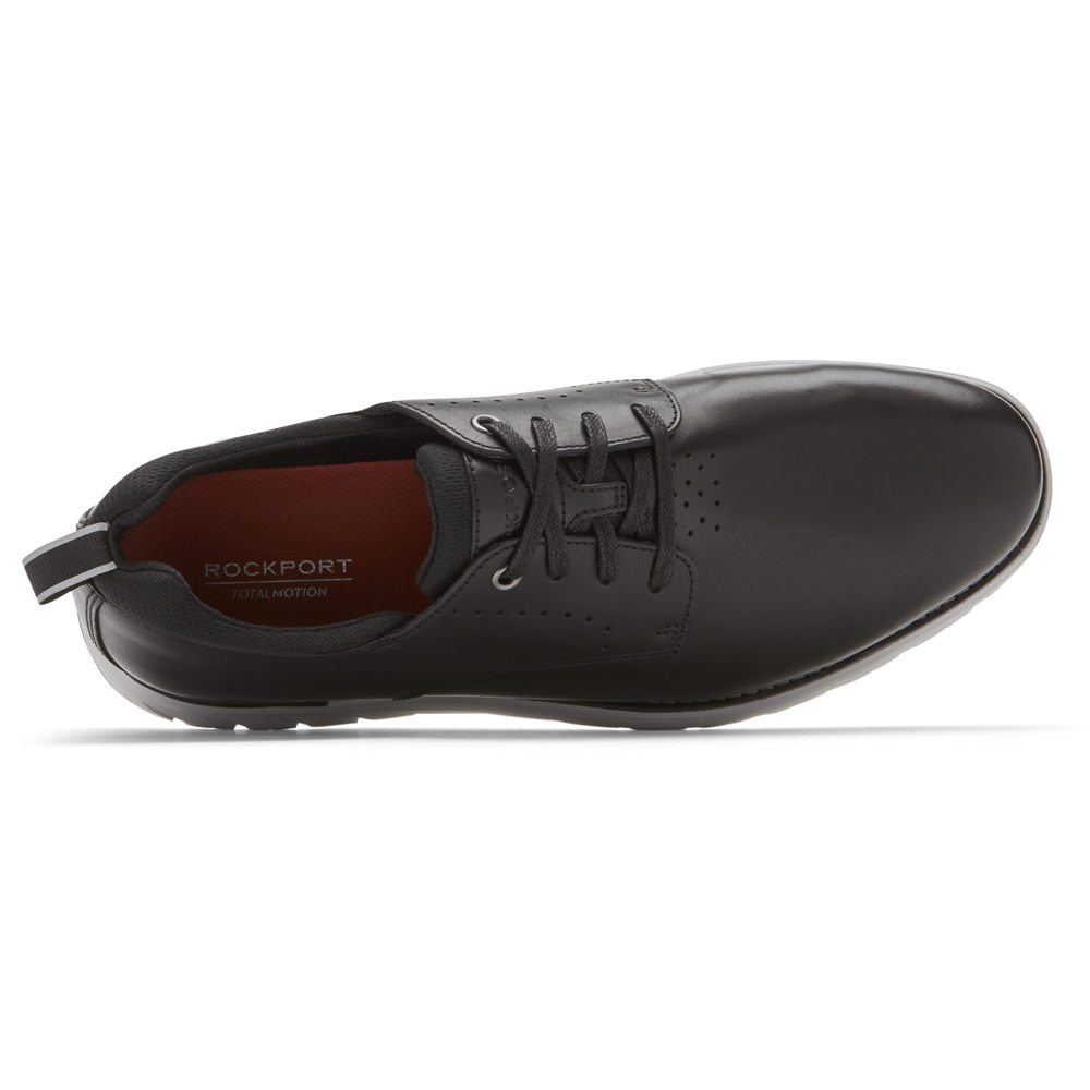 Rockport Oxfords Herr Svarta - Total Motion Sport Plain Toe - TZNIF6584